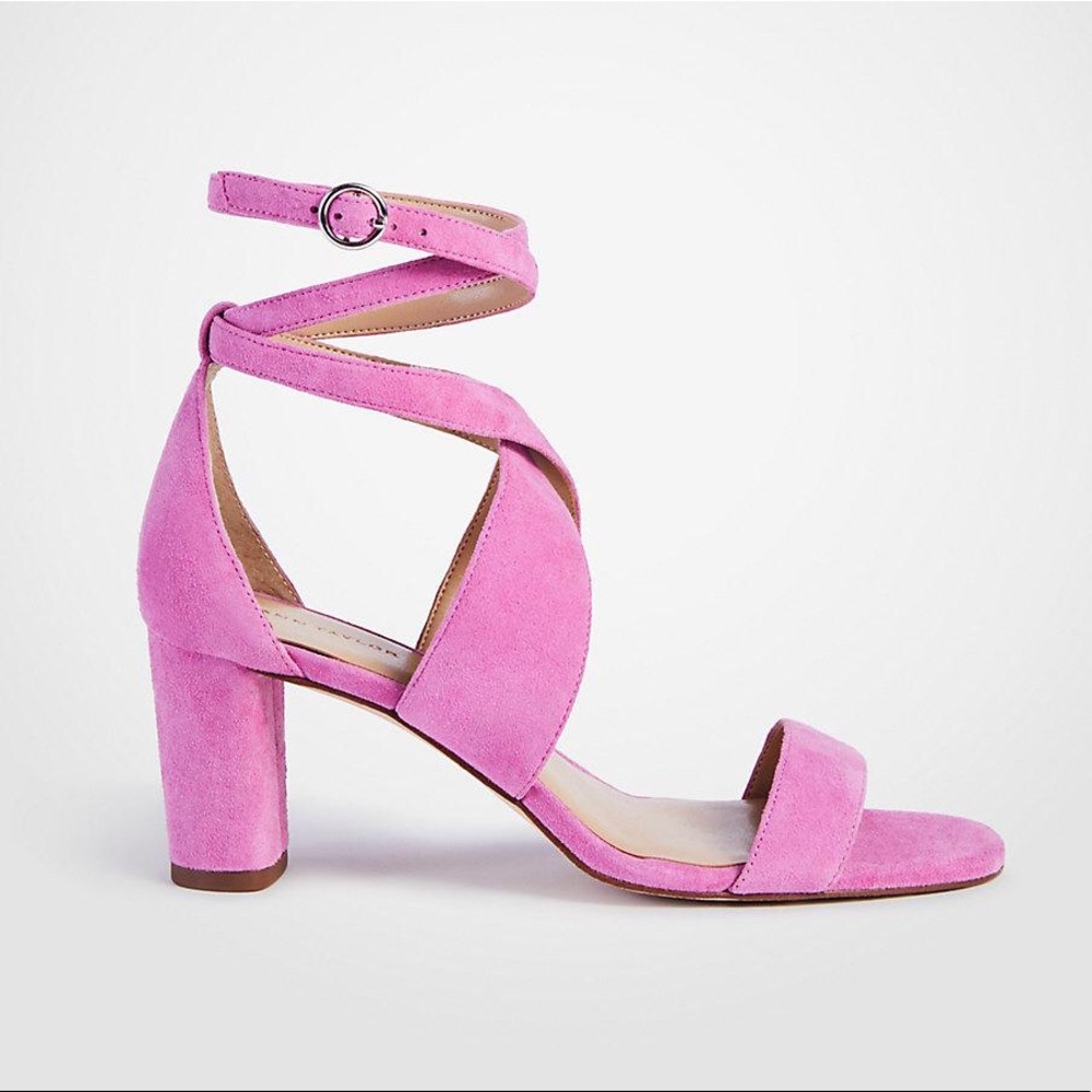 Ann Taylor Corrine Suede Block Heel Sz 7.5